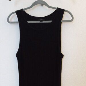 J. Crew Ribbed Maxi Dress - Black